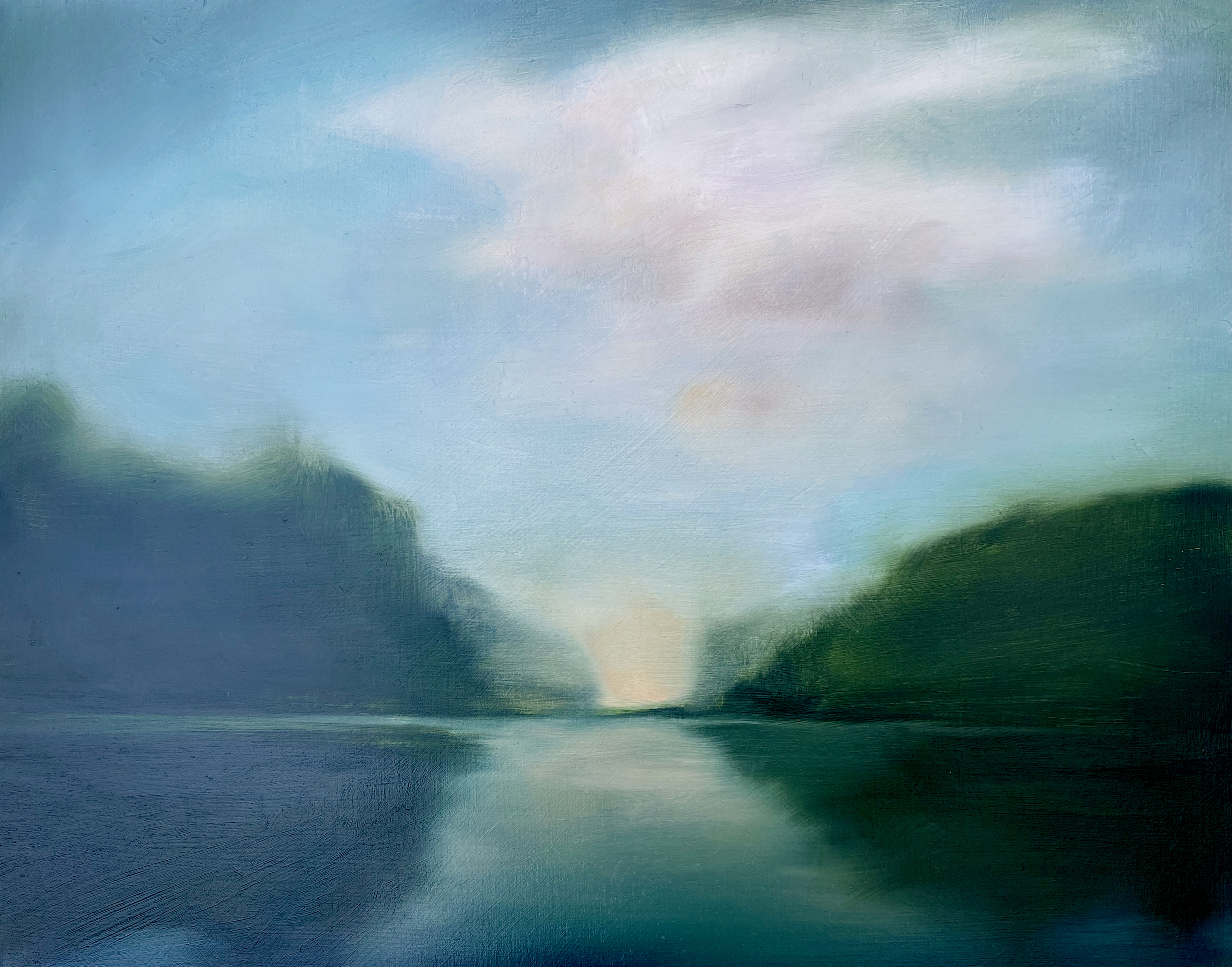 An oil painting by Christiana Ferroggiaro