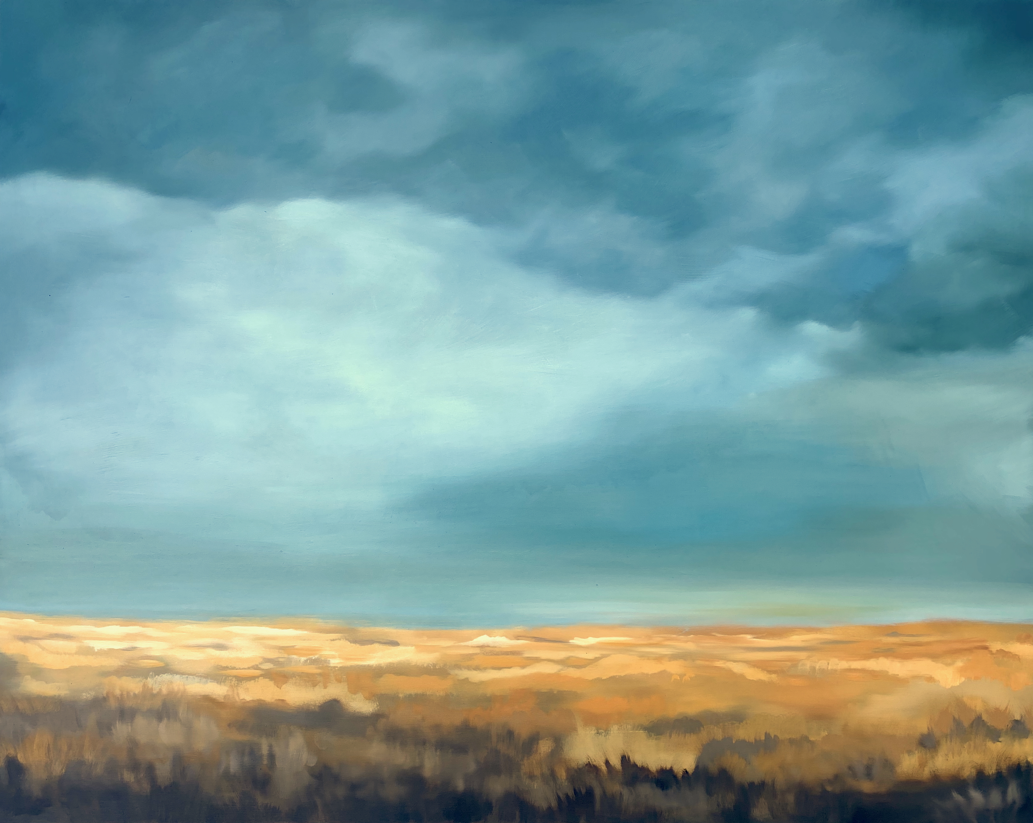 An oil painting by Christiana Ferroggiaro